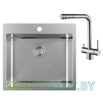 Кухонная мойка ZorG ZRN 5055 PREMIUM + ARGOS PREMIUM SATIN